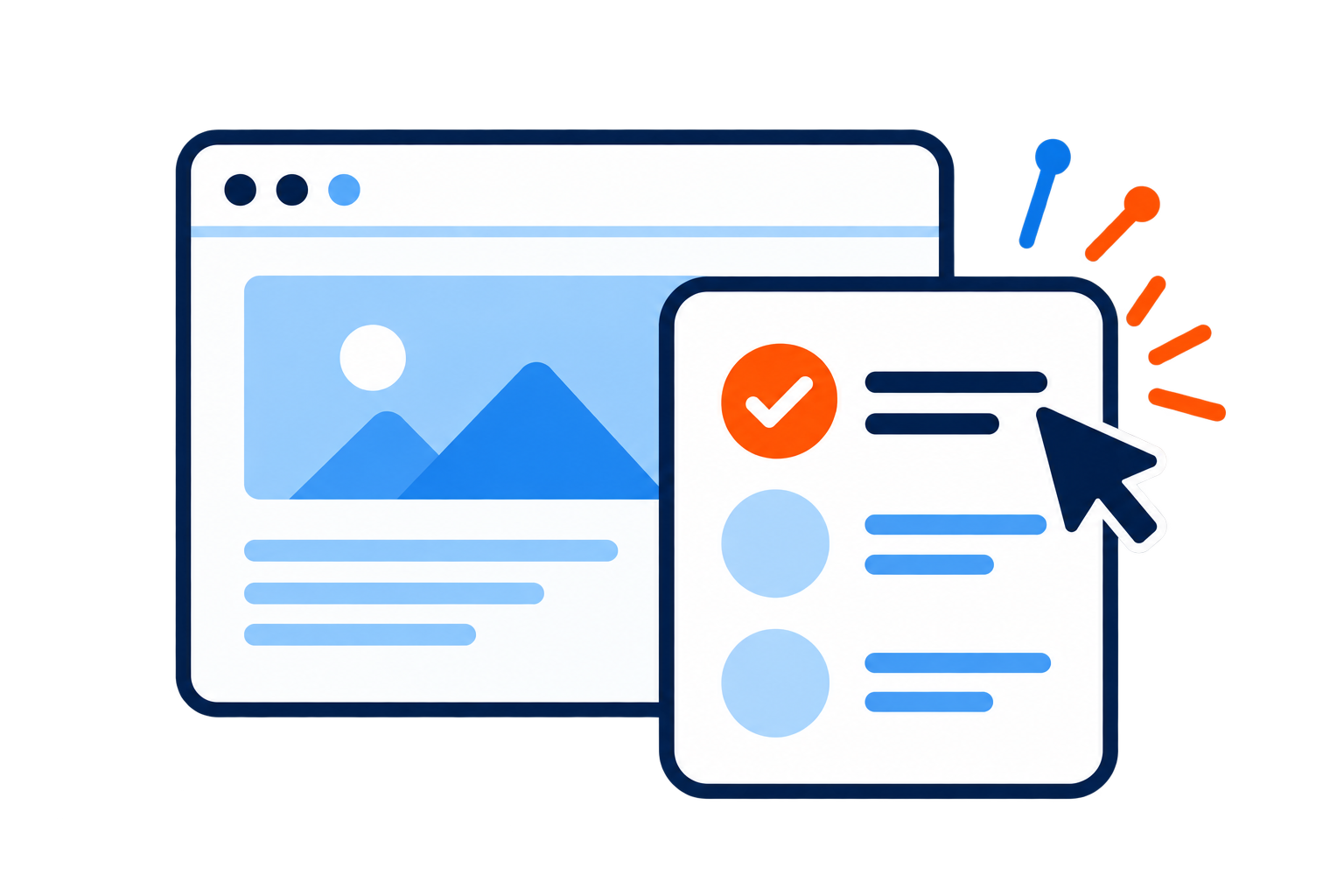 Biểu tượng Chọn cấu hình website, xem chi phí dự kiến